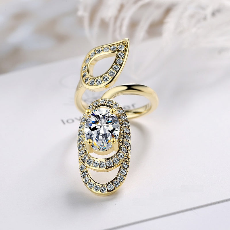 Water Drop Zirconia Nail Ring