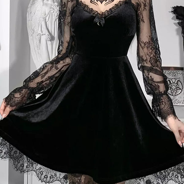 Gothic Sexy Black Dress