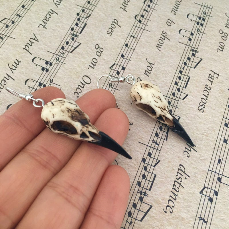 'Raven Skull' Earrings