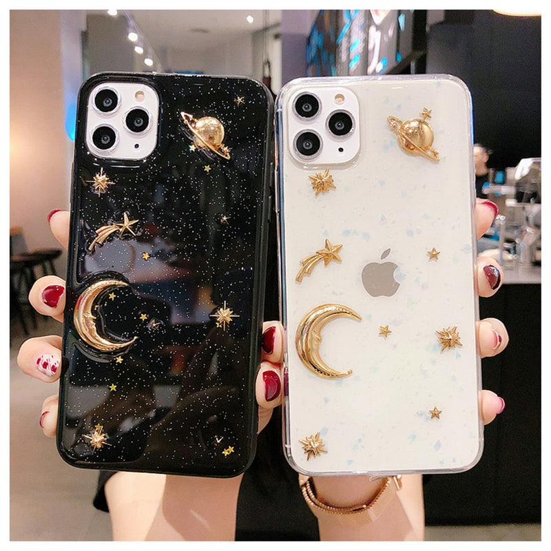 Moon Star Luxury iPhone Case – Black Widow Shop Moon Star Luxury iPhone Case – Black Widow Shop