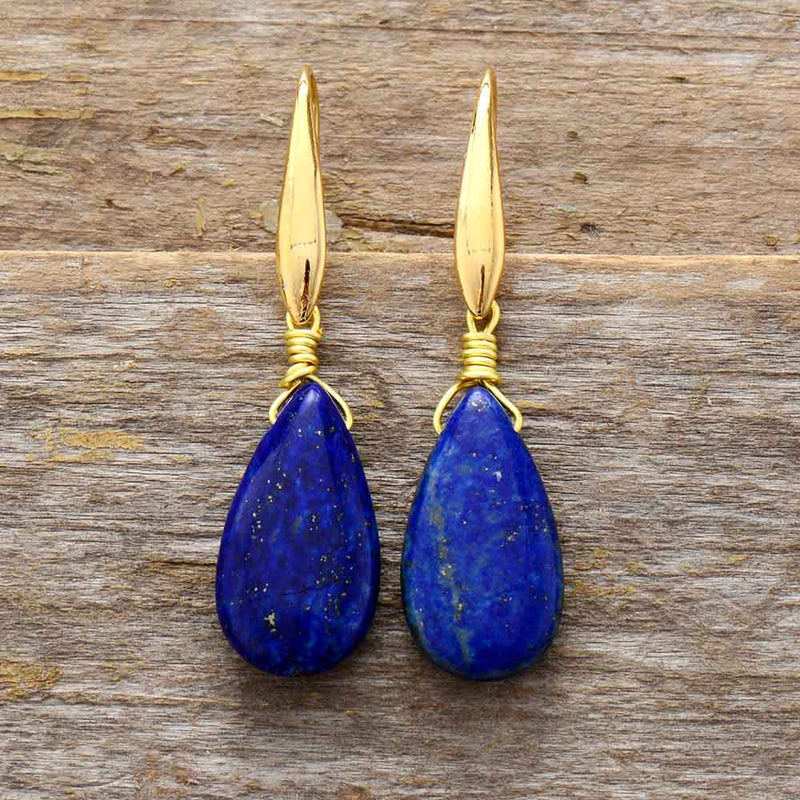 Lapis Lazuli Drop - Earrings