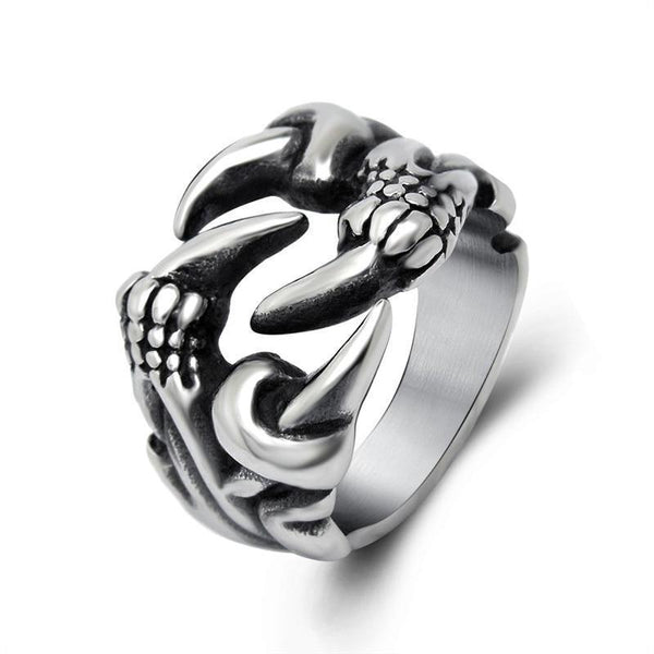 Gothic Dragon Claw Ring